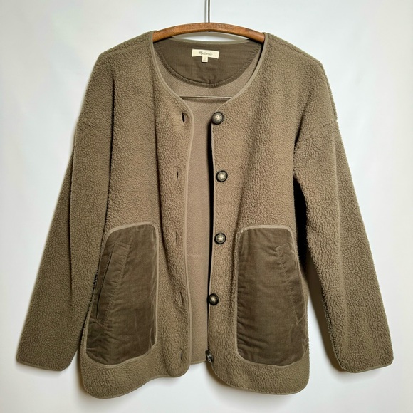 Mᴀᴅᴇᴡᴇʟʟ Rᴇsᴏᴜʀᴄᴇᴅ Fʟᴇᴇᴄᴇ Cᴀʀᴅɪɢᴀɴ Jᴀᴄᴋᴇᴛ ɪɴ Cᴀʀɢᴏ Gʀᴇᴇɴ - Picture 3 of 16